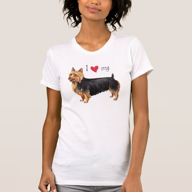 I Love my Australian Terrier T-Shirt (Front)