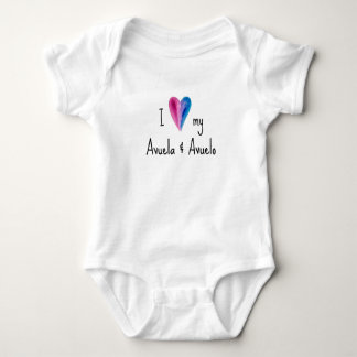 I Love My Avuela and Avuelo Baby Bodysuit