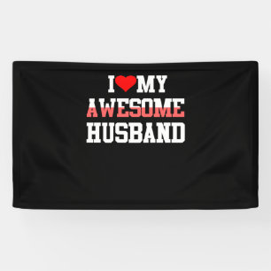 I Love My Awesome Husband Banner