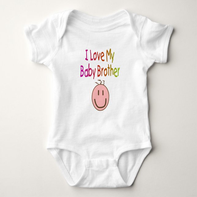 I love my Baby Brother--Child's T-Shirt and Gifts Baby Bodysuit (Front)