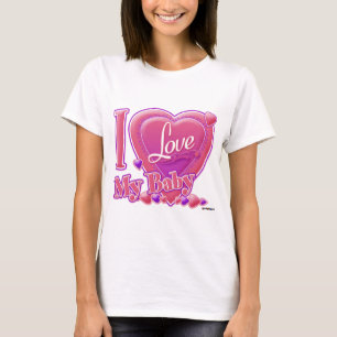 I Love My Baby pink/purple - hearts T-Shirt