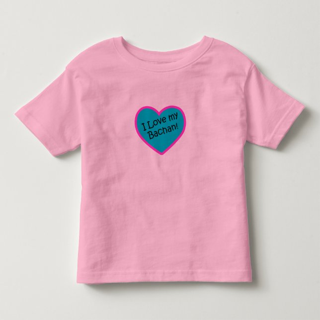 I Love My Bachan Toddler T-shirt (Front)