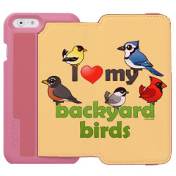 I Love My Backyard Birds Incipio Watson™ iPhone 6 Wallet Case