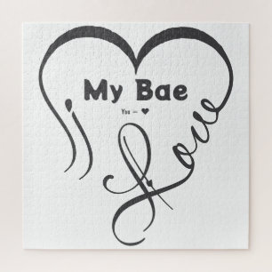 I Love My Bae • You = ♥ Jigsaw Puzzle