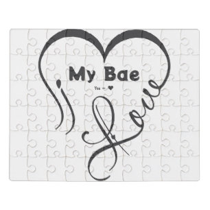 I Love My Bae • You = ♥ Jigsaw Puzzle