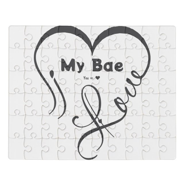 I Love My Bae • You = ♥ Jigsaw Puzzle (Puzzle Horizontal)