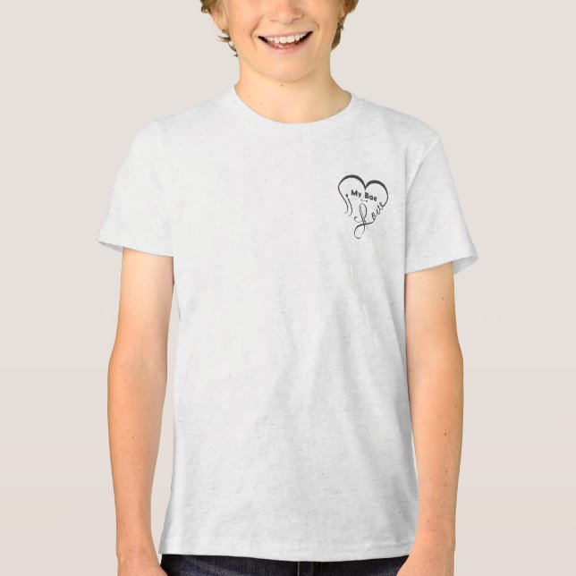 I Love My Bae • You = ♥ Tri-Blend Shirt (Front)