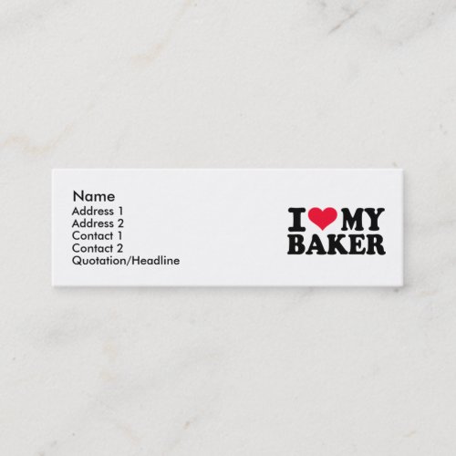 I love my Baker Business Cards