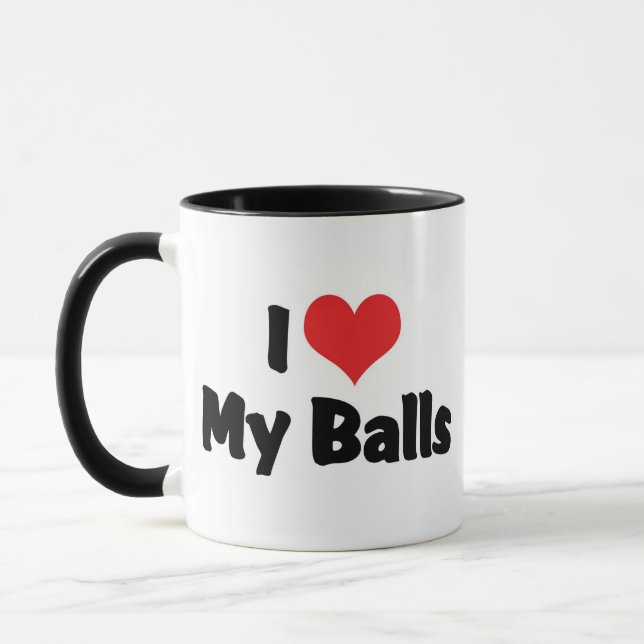 I Love My Balls Mug (Left)