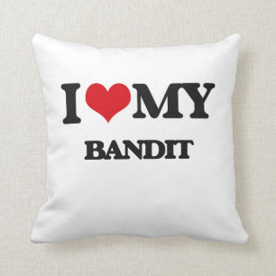 I love my Bandit Throw Pillow