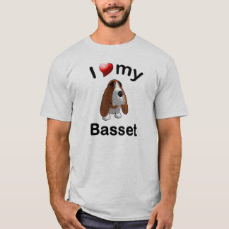 I Love My Basset T-Shirt