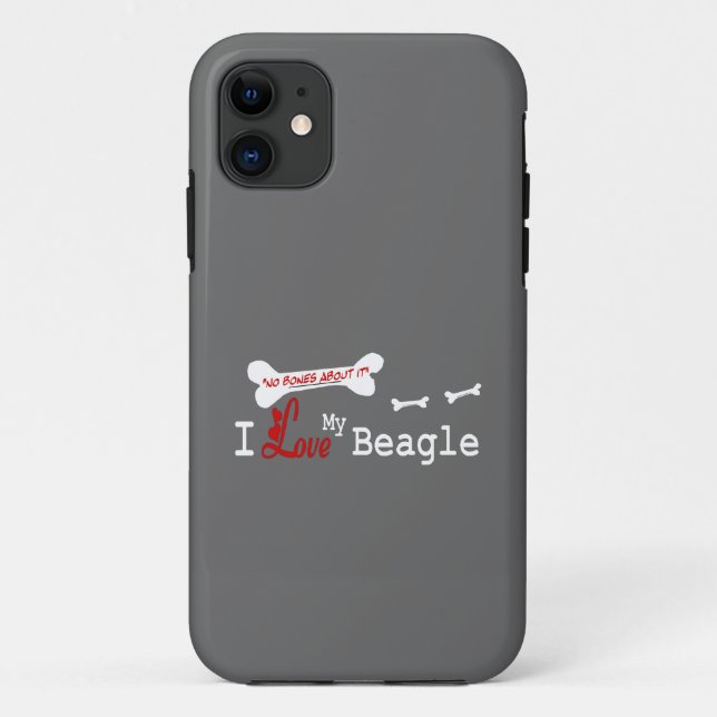 I Love My Beagle Case-Mate iPhone Case (Back)