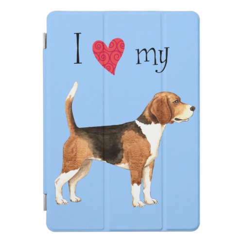 I Love my Beagle iPad Pro Cover