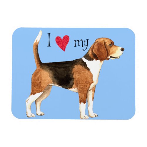 I Love my Beagle Magnet