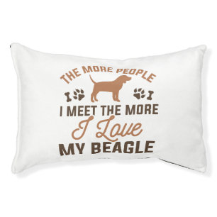 I Love My Beagle Pet Bed
