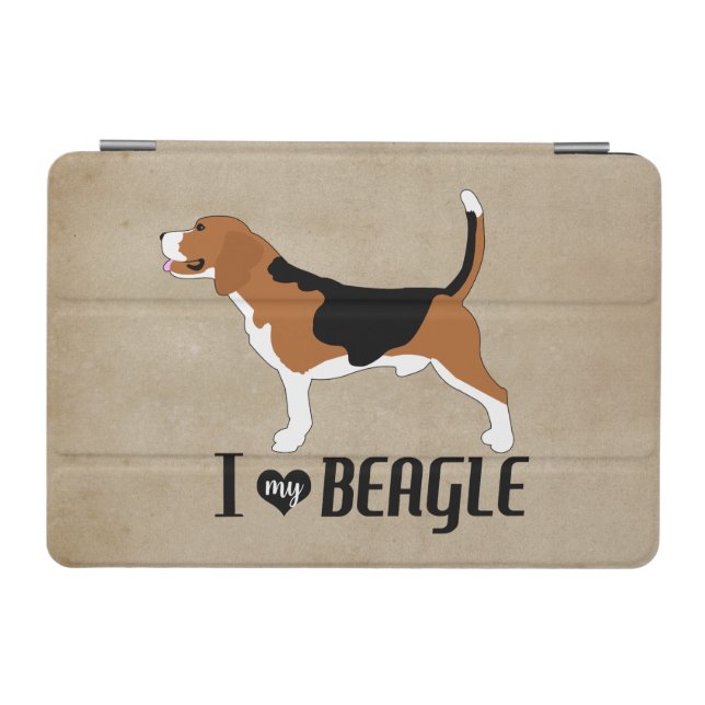 I Love my Beagle Rustic    Laptop Sleeve iPad Mini Cover (Horizontal)
