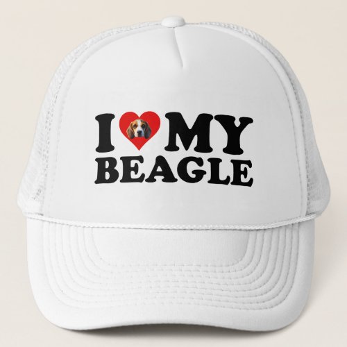 I Love My Beagle Trucker Hat