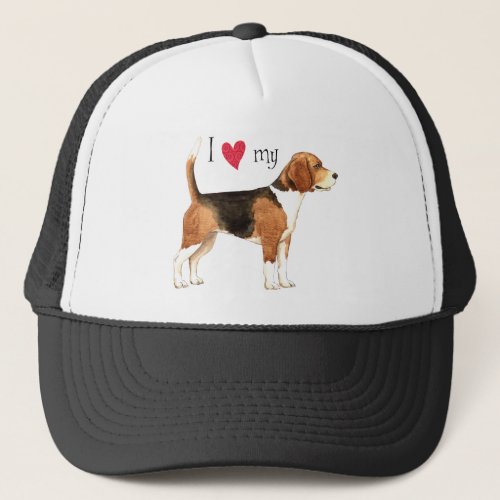 I Love my Beagle Trucker Hat