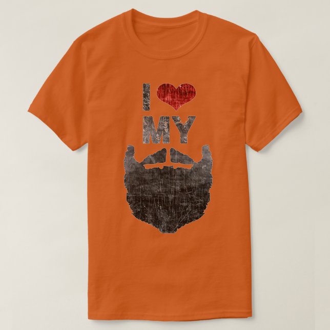 I Love My Beard 2 T-Shirt (Design Front)