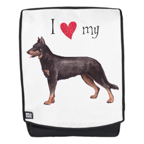 I Love my Beauceron Backpack