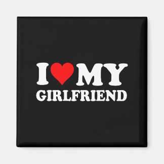 I Love My Beautiful Girlfriend I Heart My Beautifu Magnet