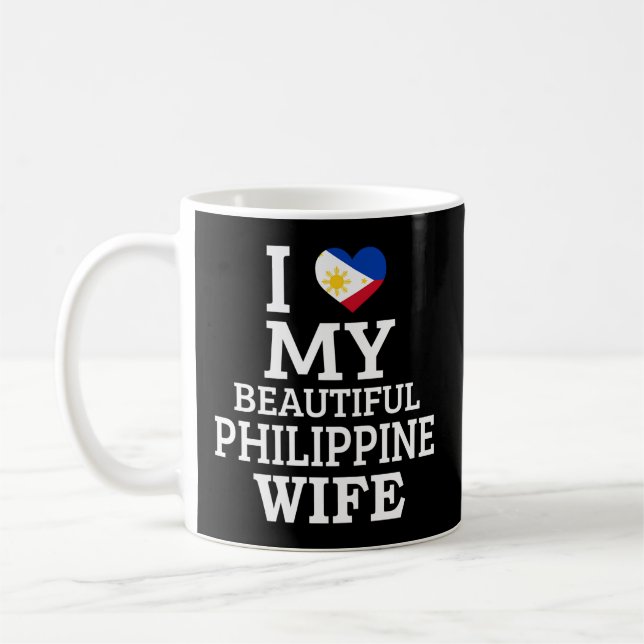 I Love My Beautiful Philippine Coffee Mug (Left)