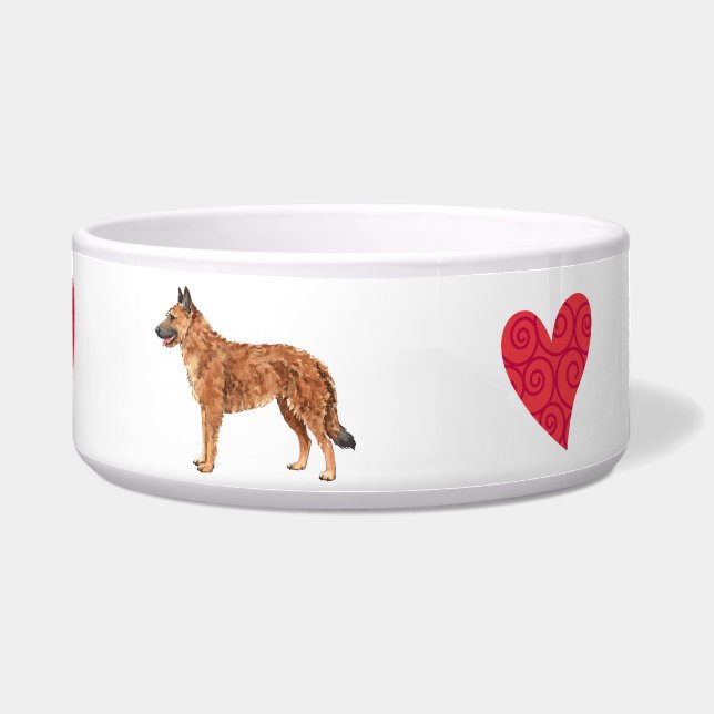 I Love my Belgian Laekenois Bowl (Front)