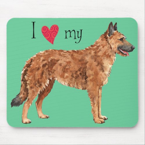 I Love my Belgian Laekenois Mouse Pad