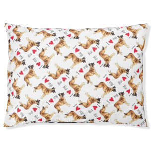 I Love my Belgian Malinois Pet Bed