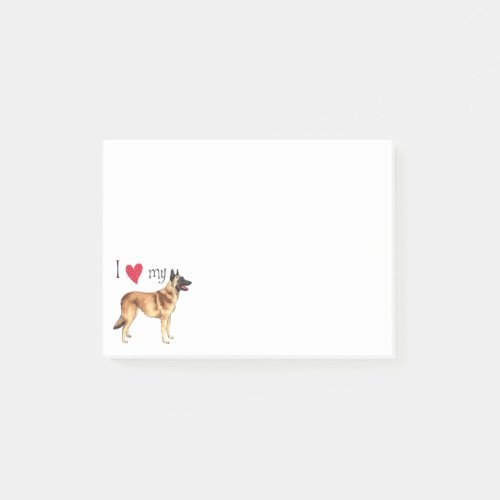 I Love my Belgian Malinois Post_it Notes