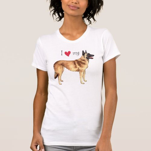 I Love my Belgian Malinois T_Shirt