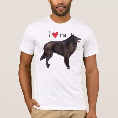 I Love my Belgian Sheepdog T_Shirt