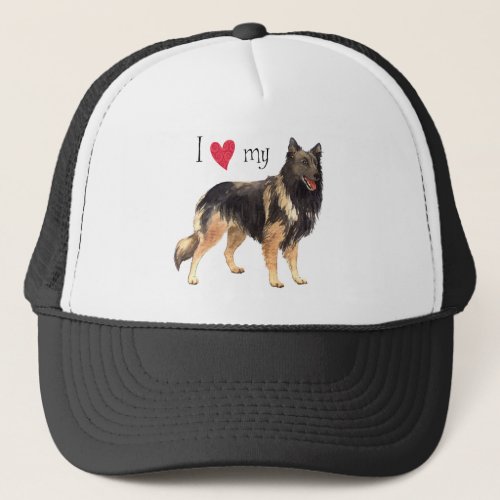 I Love my Belgian Tervuren Trucker Hat