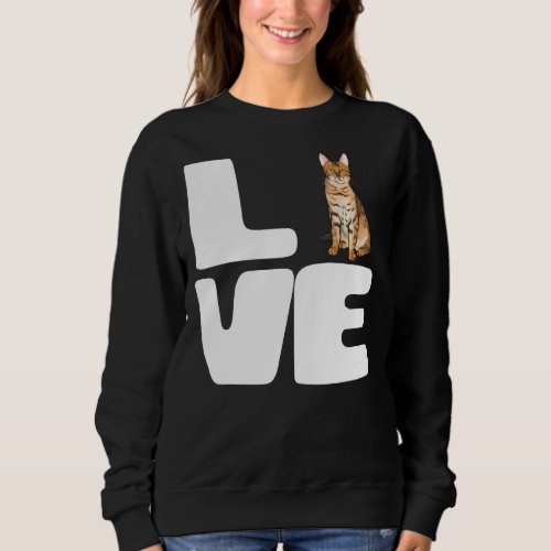 I Love My Bengal Cat Lover Gift Sweatshirt