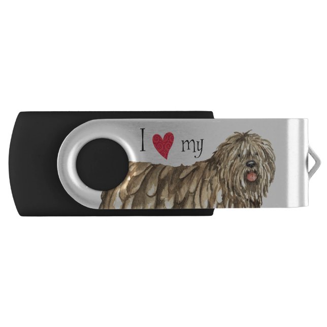 I Love my Bergamasco USB Flash Drive (Front)
