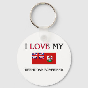 I Love My Bermudan Boyfriend Keychain