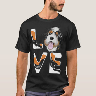 I Love My Bernedoodle  Cute Bernedoodle T-Shirt