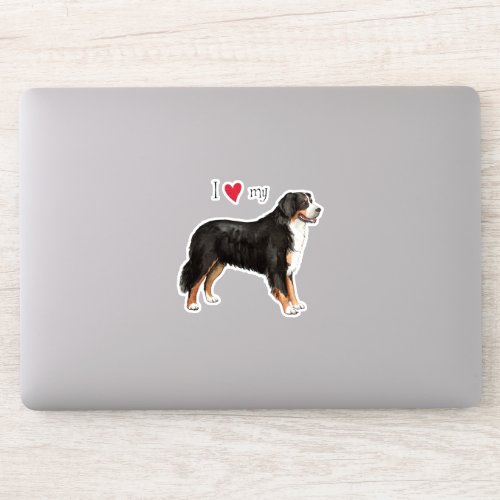 I Love my Berner Vinyl Sticker