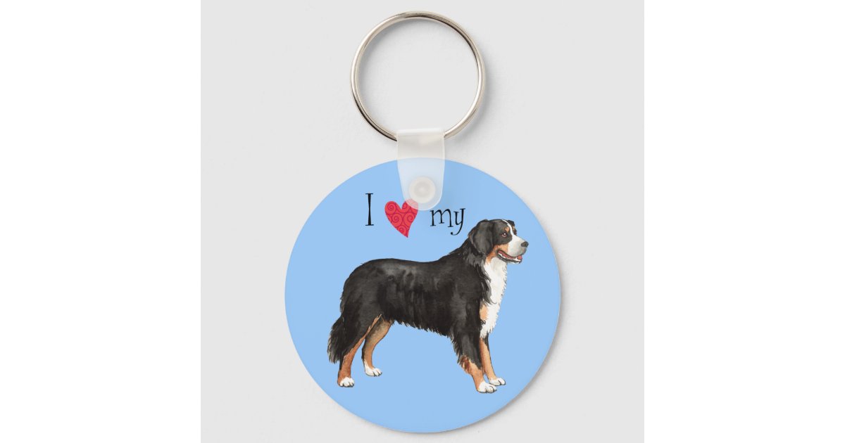 Bernese mountain dog Keychain