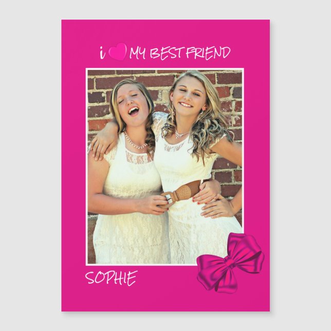 I Love My Best Friend Custom Photo – Personalized (Front)