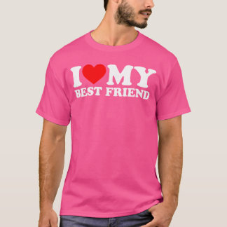I Love My Best Friend retro T-Shirt