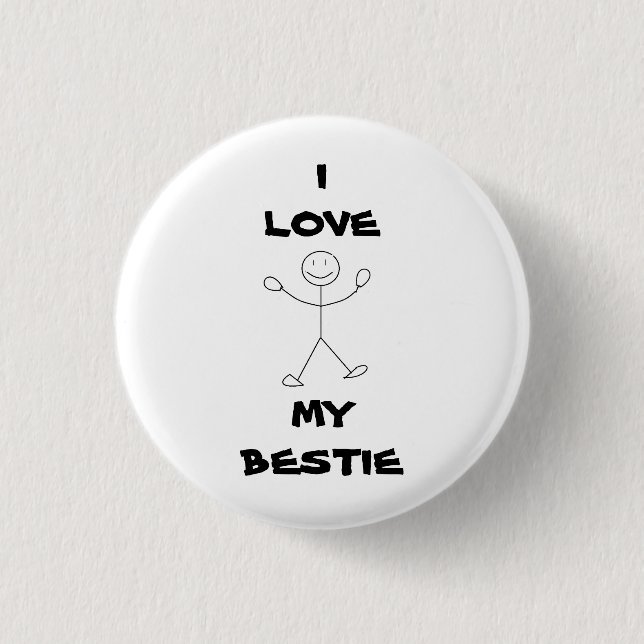 I Love My Bestie Pin (Front)