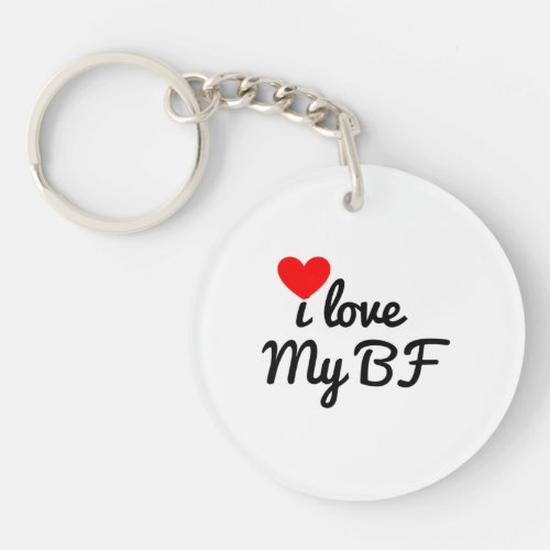 I love my BF Keychain