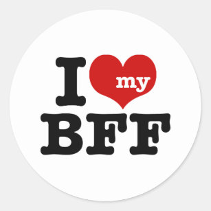 BFF Heart Sticker