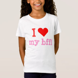 I Love My Bff Heart Bella Babydoll Shirt