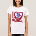 I Love My Bff Red Heart - Photo T-shirt at Zazzle