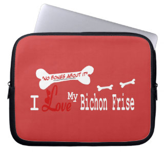 I Love My Bichon Frise Laptop Sleeve