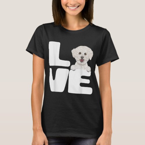 I Love My Bichons Frise Dog Lover T_Shirt