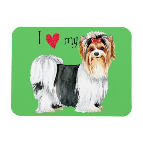 I Love my Biewer Terrier Magnet