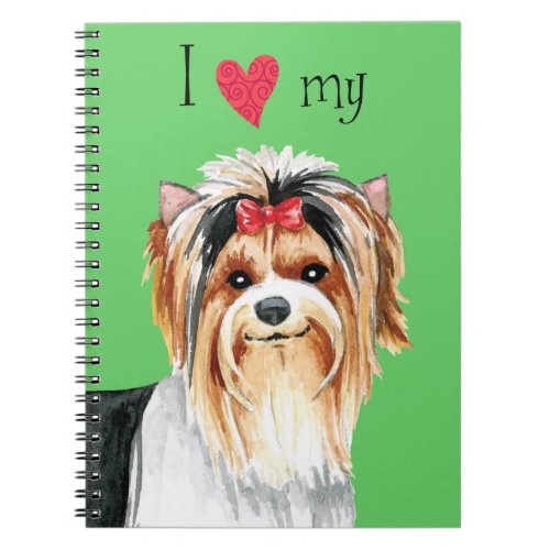 I Love my Biewer Terrier Notebook